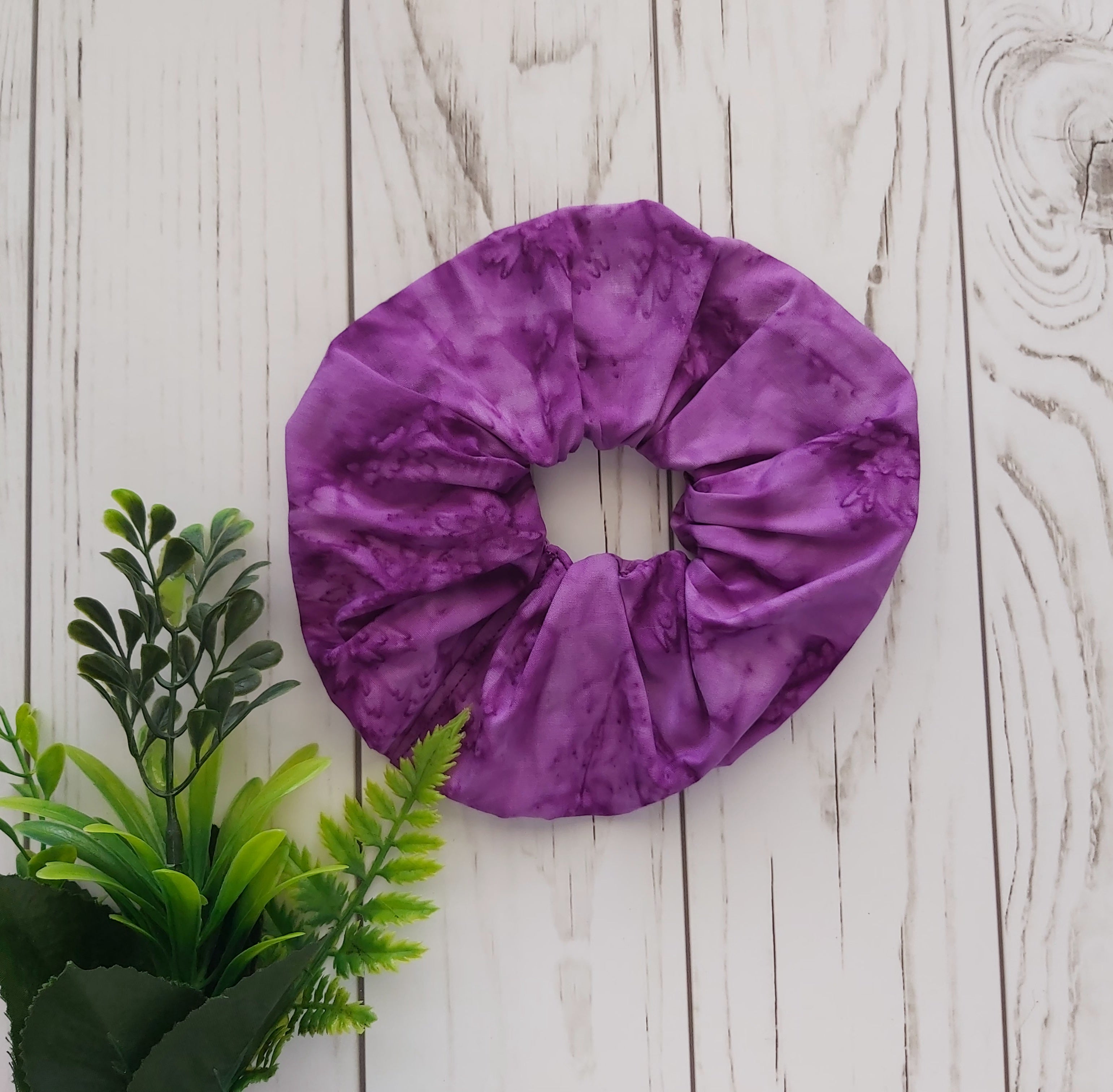 Marbled Purple Scrunchie
