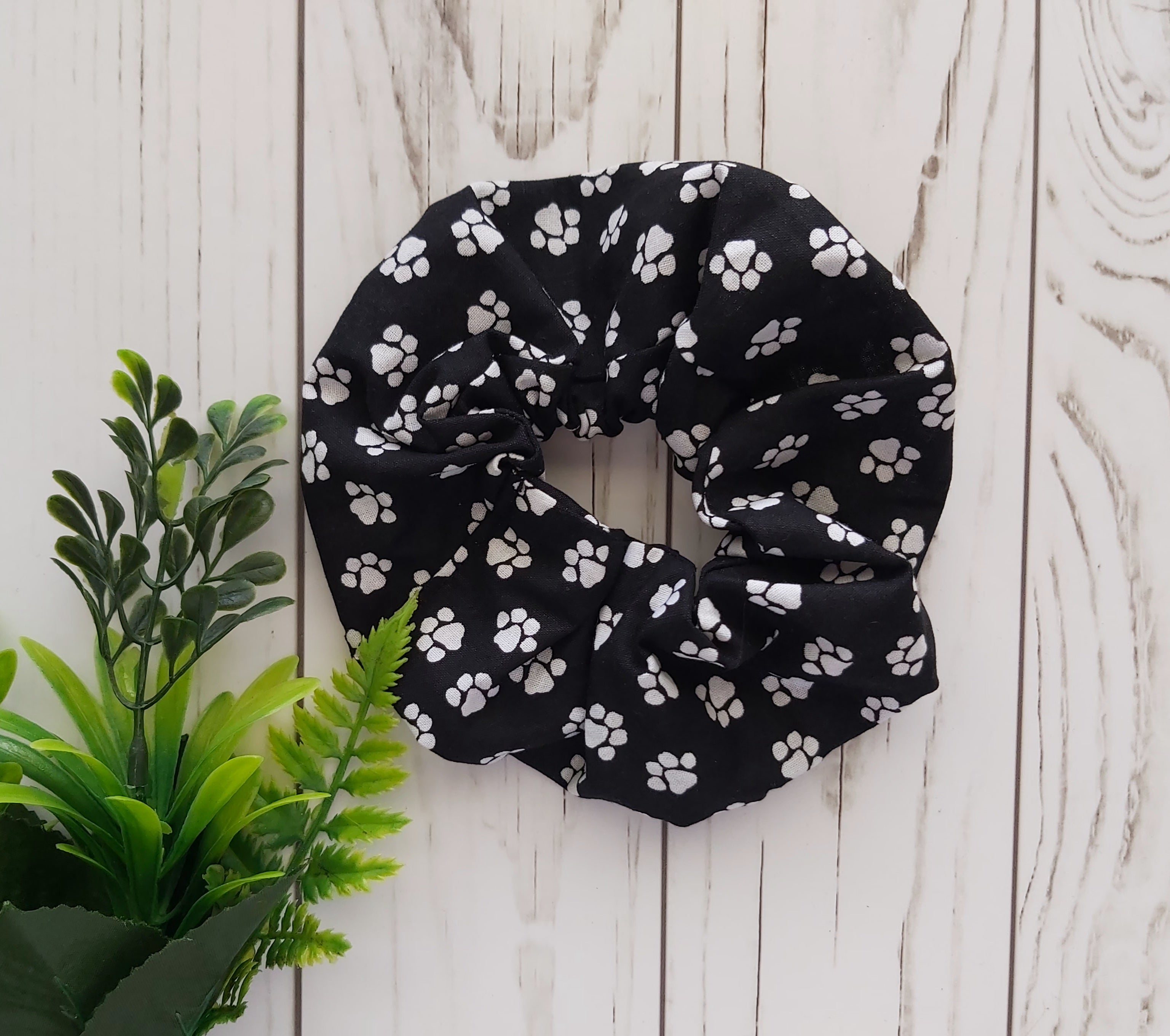 Dog Paws Pattern Scrunchie