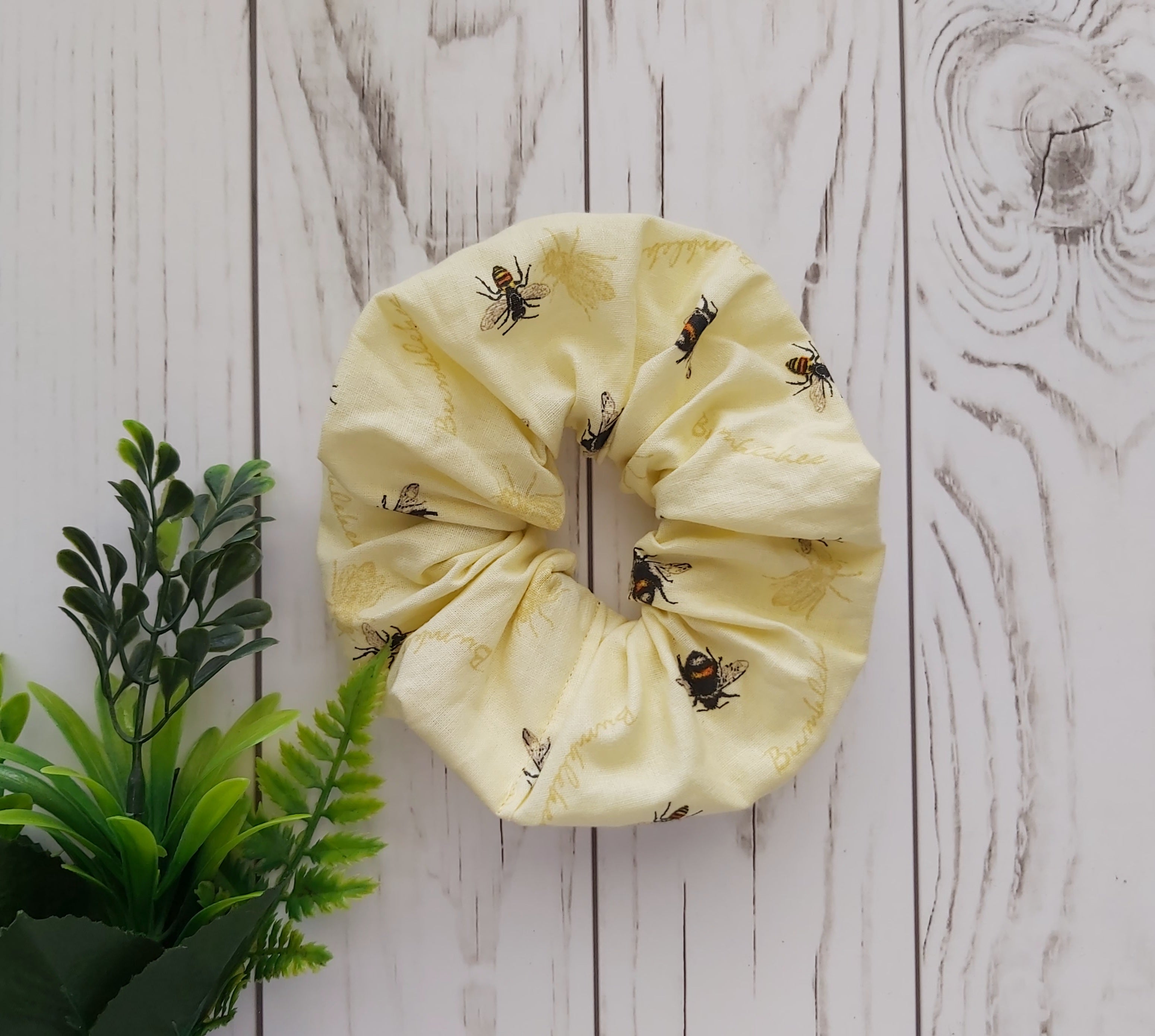 Bee Pattern Scrunchie
