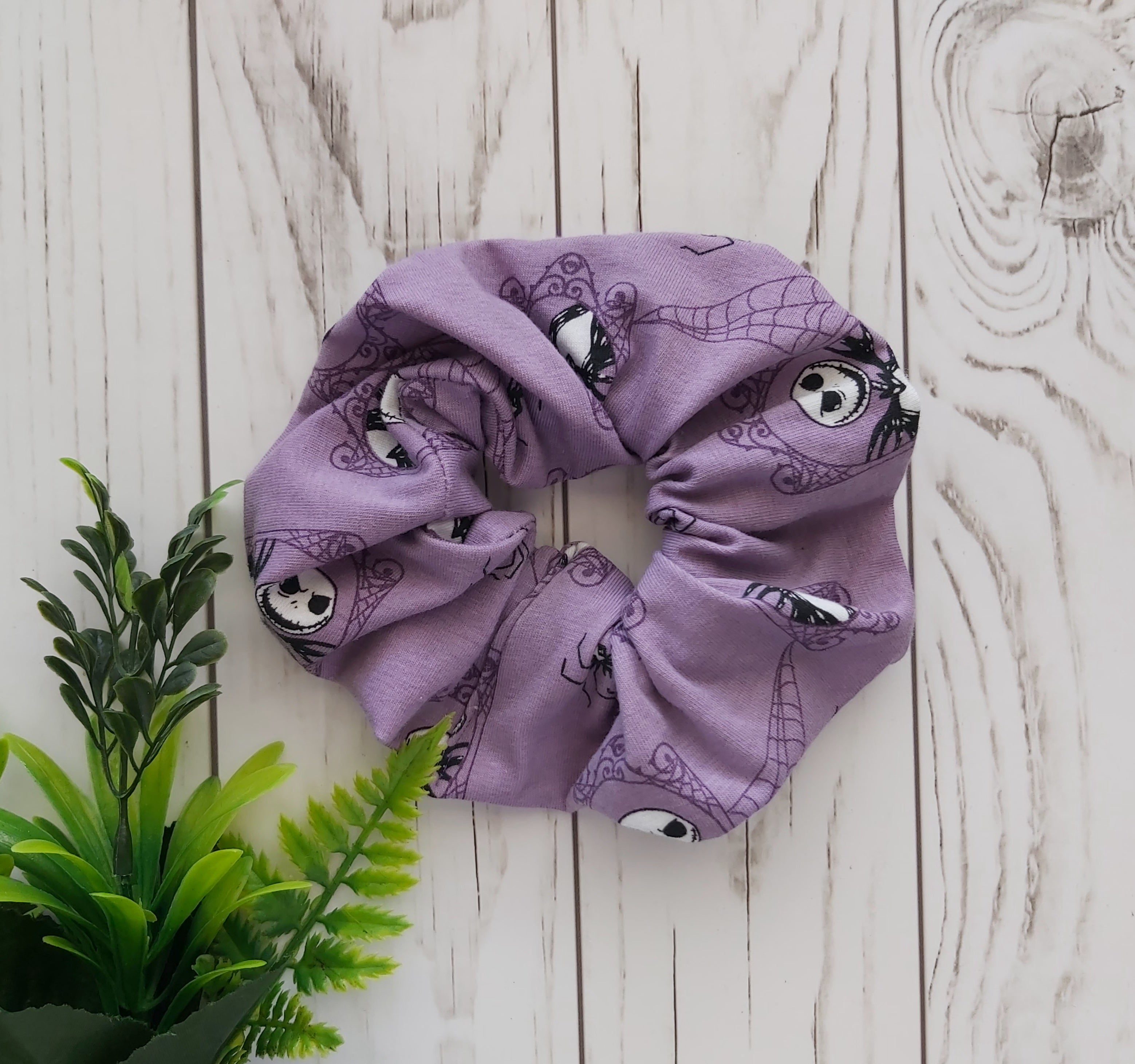 Purple Jack Skellington Scrunchie