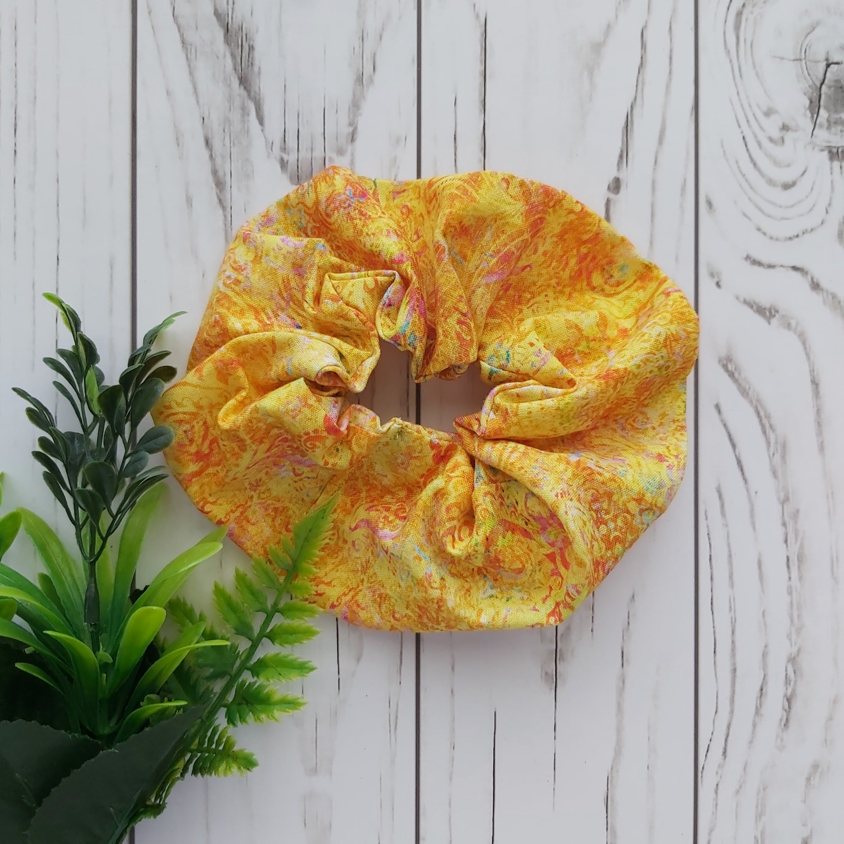Marbled Yellow Scrunchie