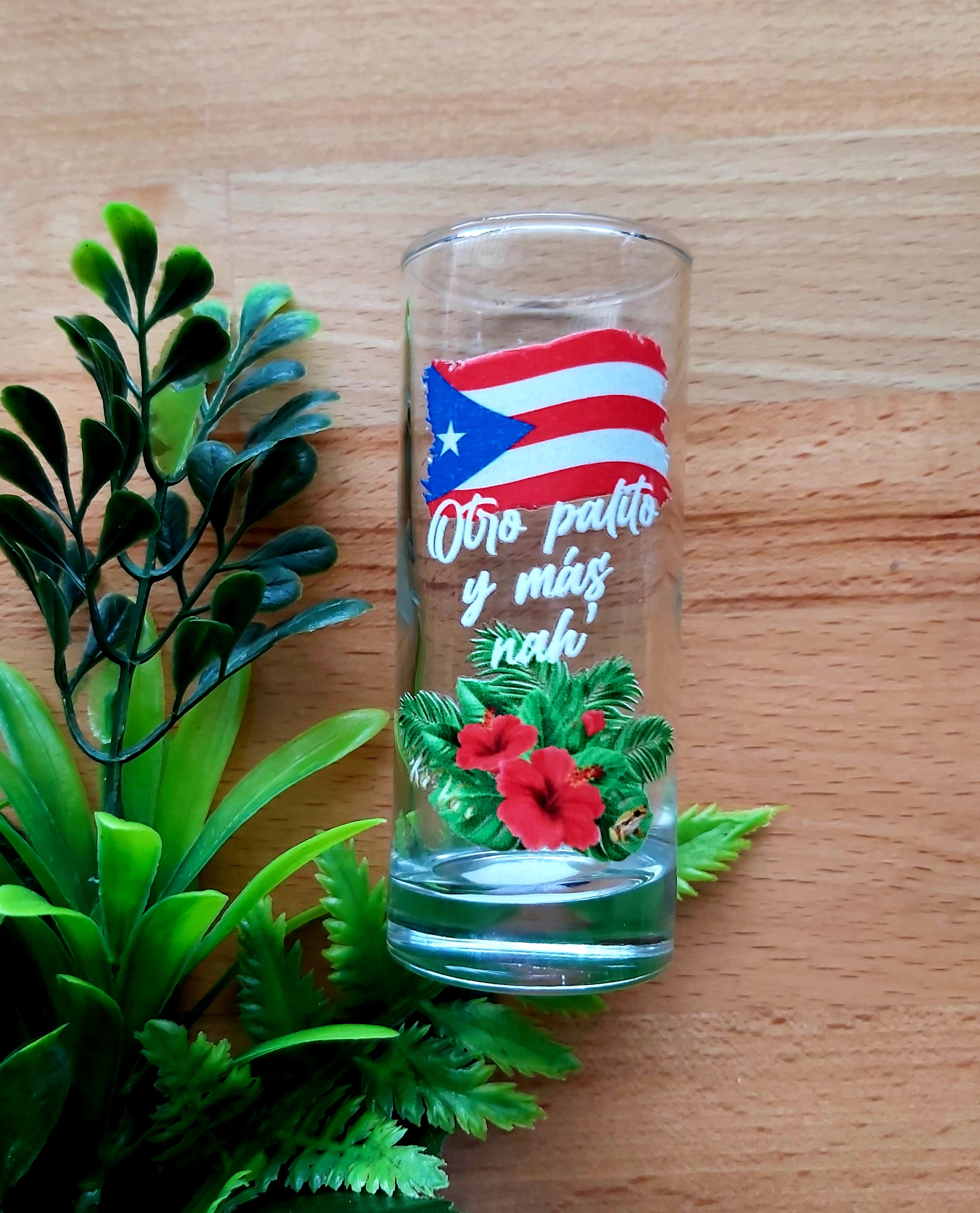Puerto Rico "Otro palito y más nah'" Shot Glass