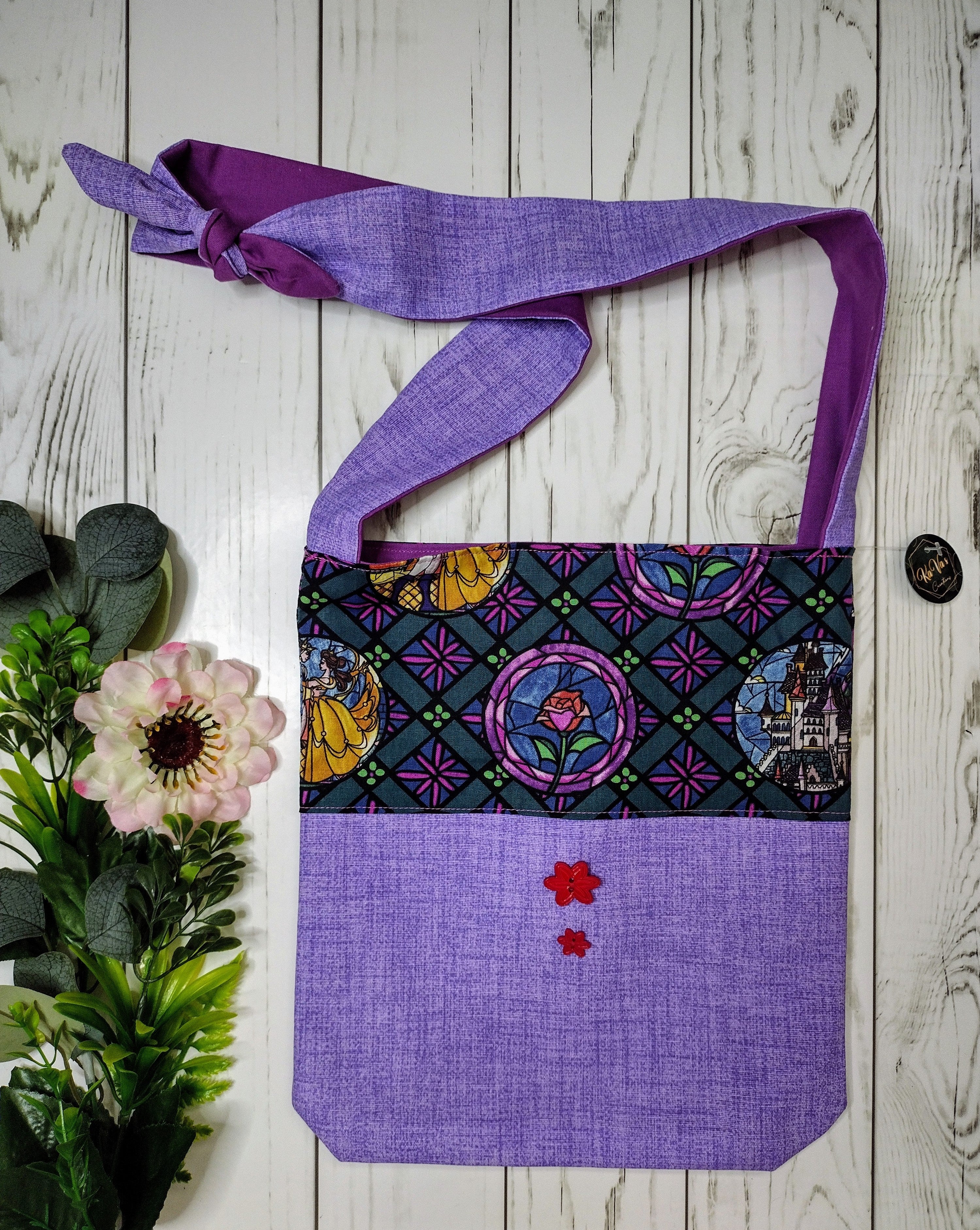 Beauty & The Beast Handmade Tote Bag