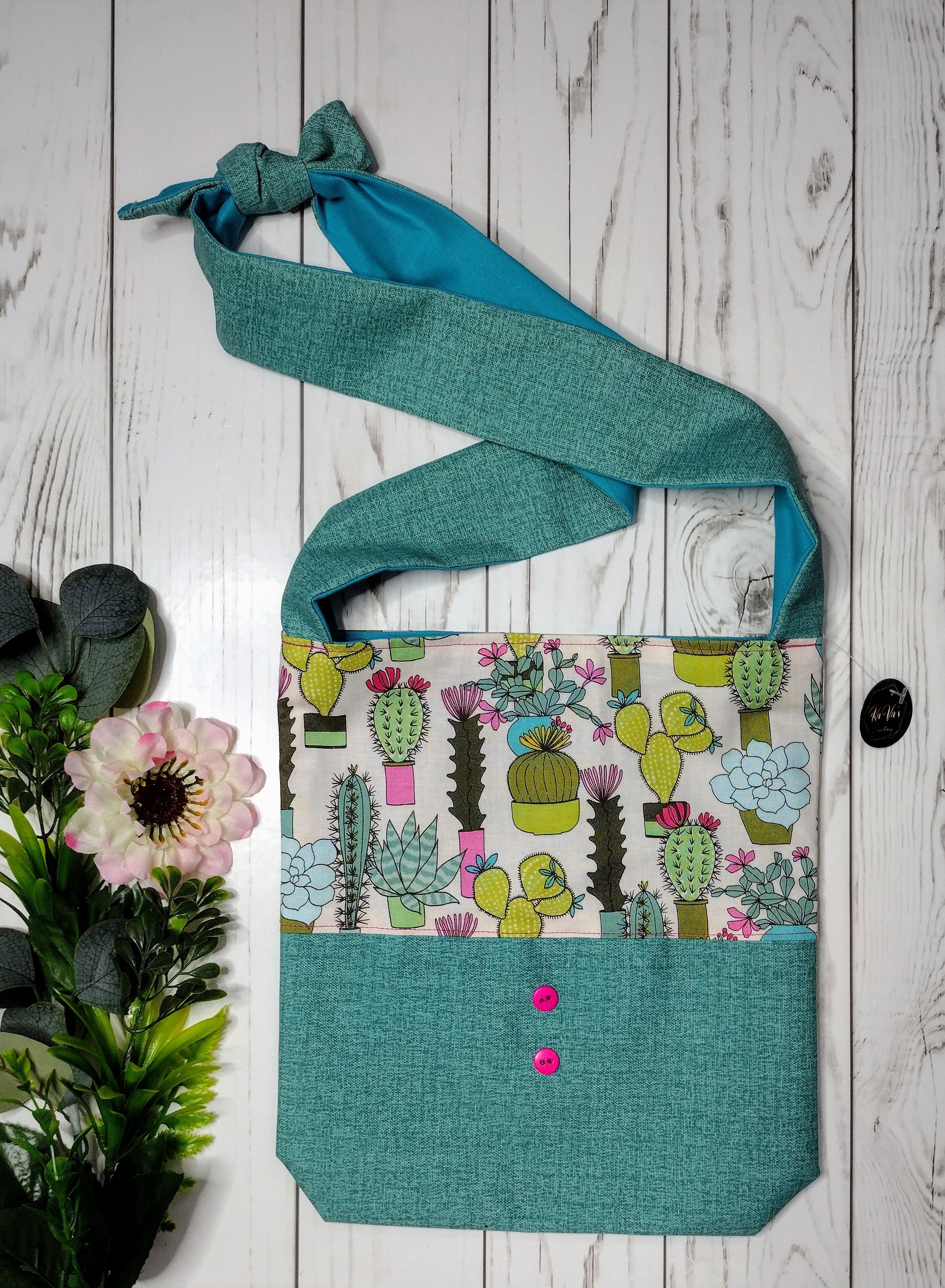 Suculents Handmade Tote Bag