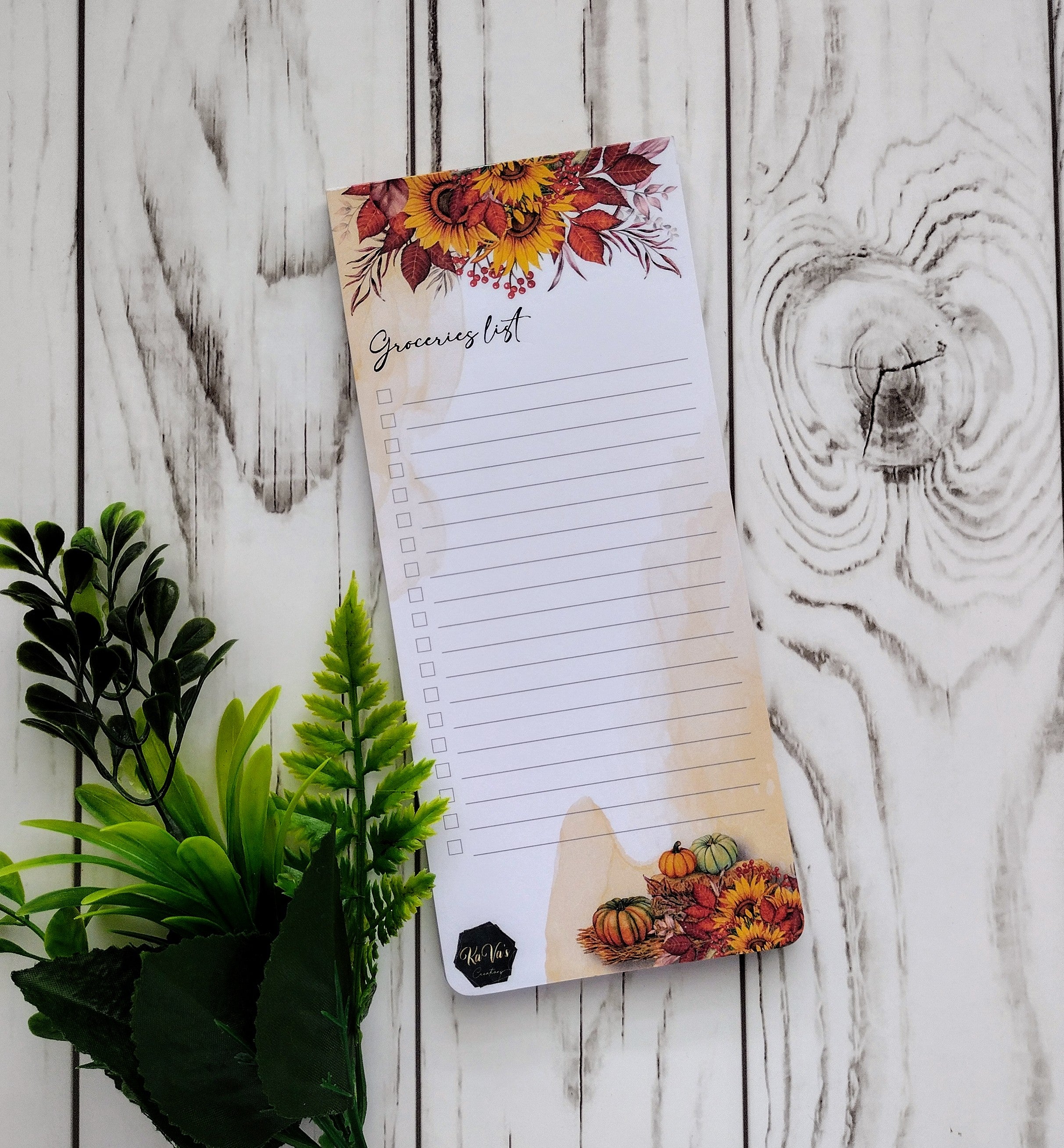 Groceries List Pad